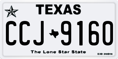 TX license plate CCJ9160