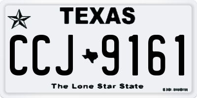 TX license plate CCJ9161
