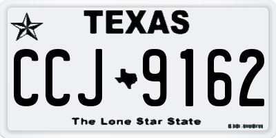 TX license plate CCJ9162
