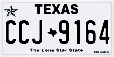 TX license plate CCJ9164