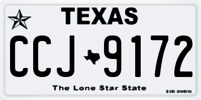 TX license plate CCJ9172