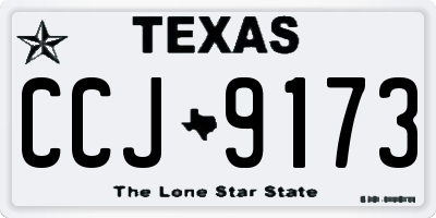 TX license plate CCJ9173