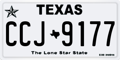 TX license plate CCJ9177