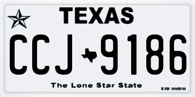 TX license plate CCJ9186