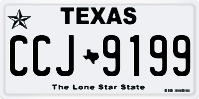 TX license plate CCJ9199