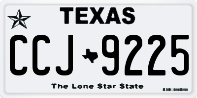 TX license plate CCJ9225