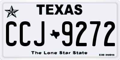 TX license plate CCJ9272