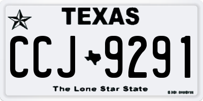 TX license plate CCJ9291