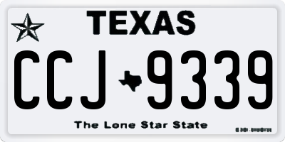 TX license plate CCJ9339