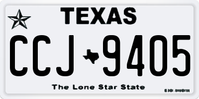 TX license plate CCJ9405