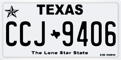 TX license plate CCJ9406