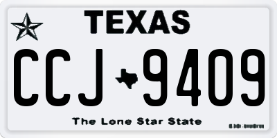 TX license plate CCJ9409