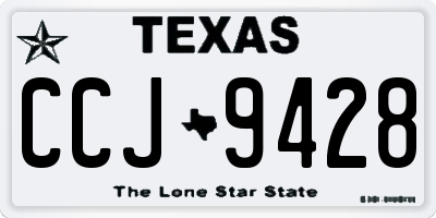 TX license plate CCJ9428