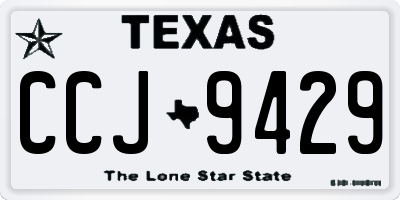 TX license plate CCJ9429