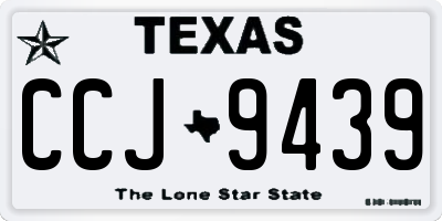 TX license plate CCJ9439
