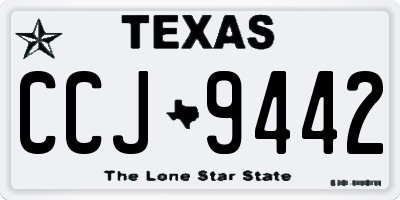 TX license plate CCJ9442