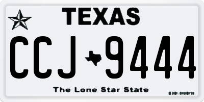 TX license plate CCJ9444