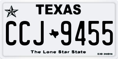 TX license plate CCJ9455