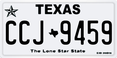 TX license plate CCJ9459