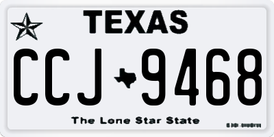 TX license plate CCJ9468