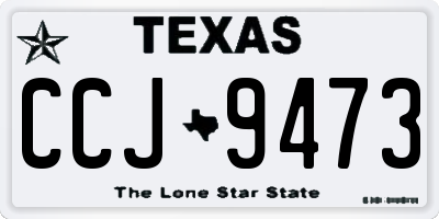 TX license plate CCJ9473