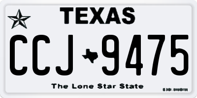 TX license plate CCJ9475