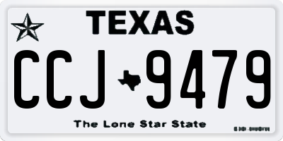 TX license plate CCJ9479