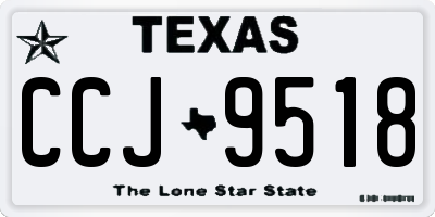 TX license plate CCJ9518