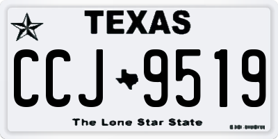 TX license plate CCJ9519