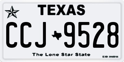 TX license plate CCJ9528