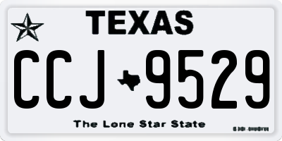 TX license plate CCJ9529