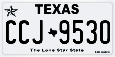 TX license plate CCJ9530