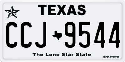 TX license plate CCJ9544