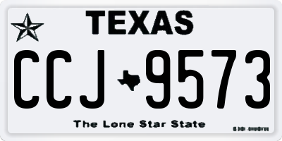 TX license plate CCJ9573