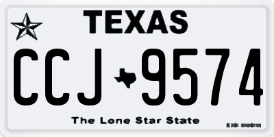 TX license plate CCJ9574