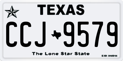 TX license plate CCJ9579