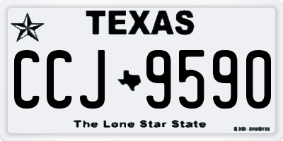 TX license plate CCJ9590
