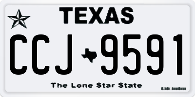 TX license plate CCJ9591