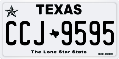 TX license plate CCJ9595