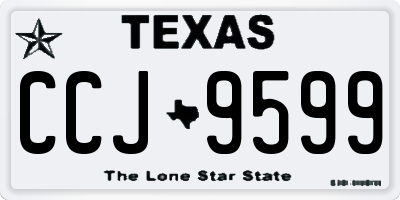 TX license plate CCJ9599