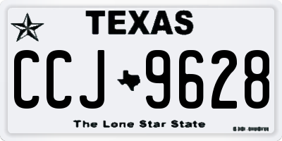 TX license plate CCJ9628