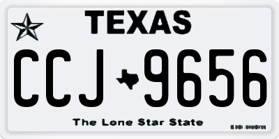 TX license plate CCJ9656