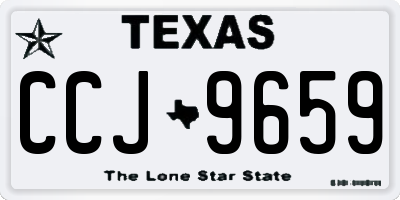 TX license plate CCJ9659