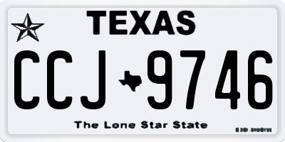 TX license plate CCJ9746