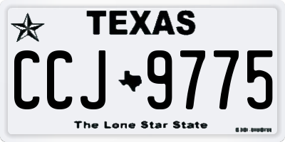 TX license plate CCJ9775