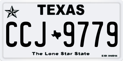 TX license plate CCJ9779