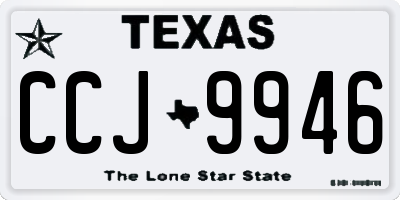 TX license plate CCJ9946