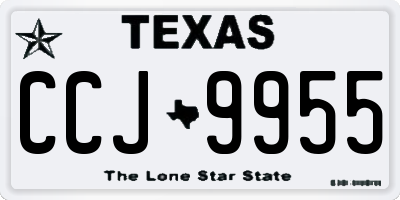 TX license plate CCJ9955