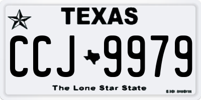 TX license plate CCJ9979