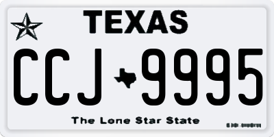 TX license plate CCJ9995